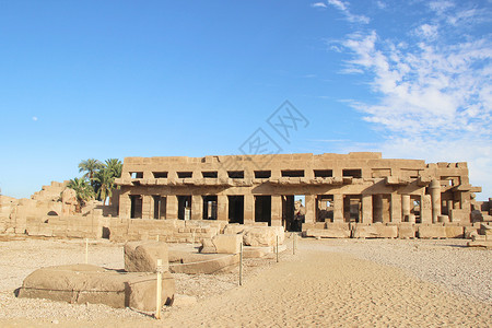 埃及卢克索卡尔纳克神庙背景
