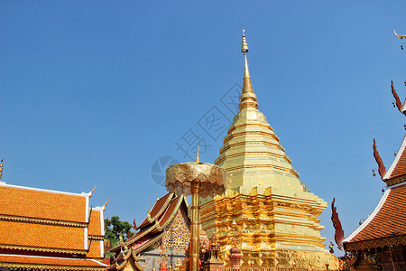 泰国清迈双龙寺高清图片
