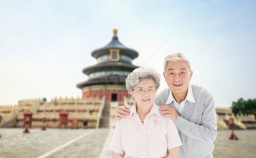 老年人旅游图片
