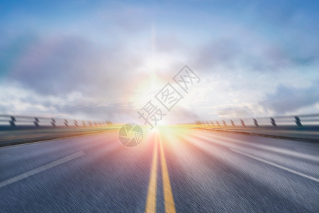 汽车展板背景夕阳公路背景设计图片