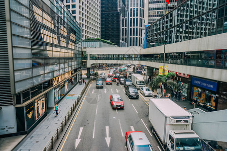 油麻地香港街头背景