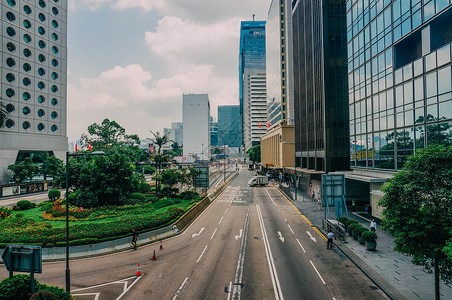 香港街头交通油麻高清图片