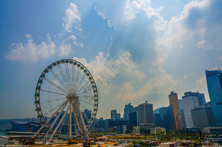 香港街头背景图片