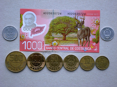 哥斯达黎加货币哥斯达黎加的钱币背景