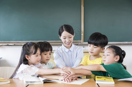 老师学生团结背景图片