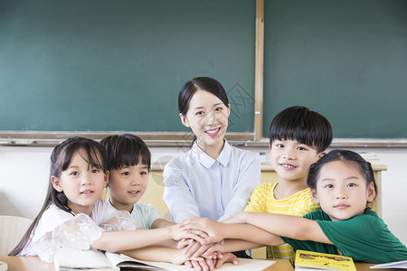 老师学生团结背景图片