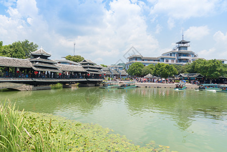 桂林阳朔世外桃源背景