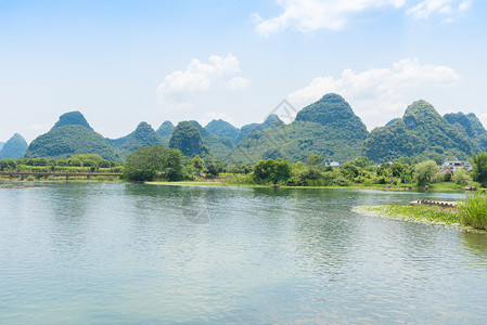 桂林阳朔世外桃源背景