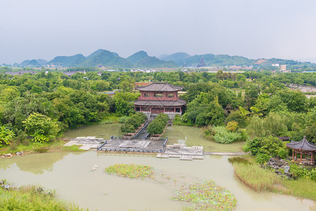 桂林园博园风光背景图片