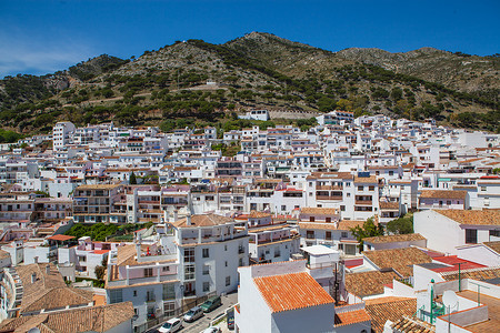 西班牙米哈斯小镇高清图片