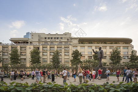 胡志明市政厅越南胡志明市风光背景