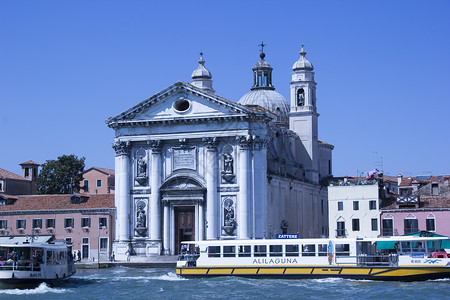 威尼斯沿岸著名景点高清图片素材