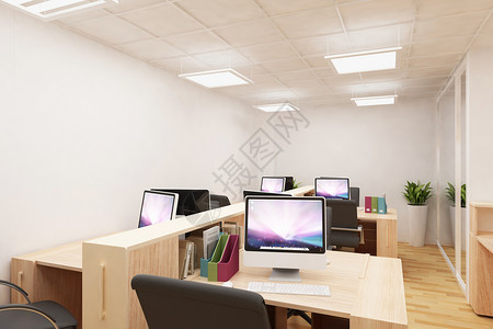 办公室效果开放式办公区设计图片