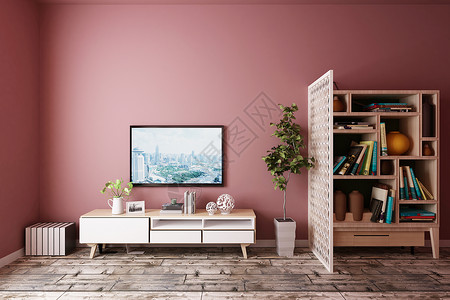 北欧客厅家具组合效果图图片