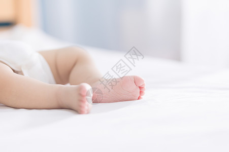 孩子脚婴儿的小脚背景