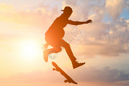 滑板爱好者运动滑板男孩设计图片