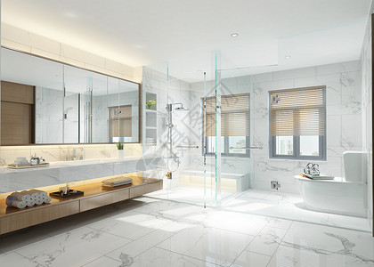 白瓷砖现代卫生间设计图片