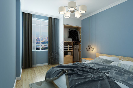现代卧室背景图片