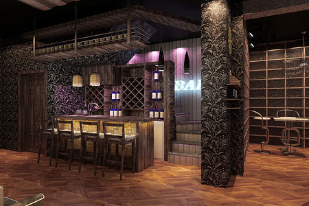 酒吧台素材浪漫的酒吧设计图片