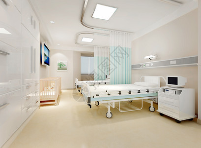 医疗生命健康医院病房背景设计图片