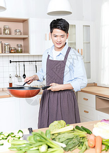 男生做饭做饭的男生背景