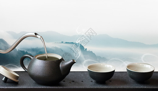传统静物茶艺设计图片
