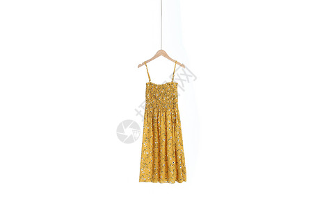 雪纺吊带连衣裙背景图片