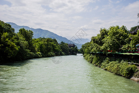 都江堰岷江风光图片