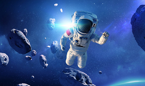 外太空宇航员背景图片