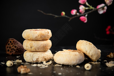 中秋节苏式月饼背景图片