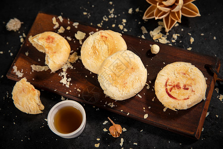 中秋节苏式月饼背景图片