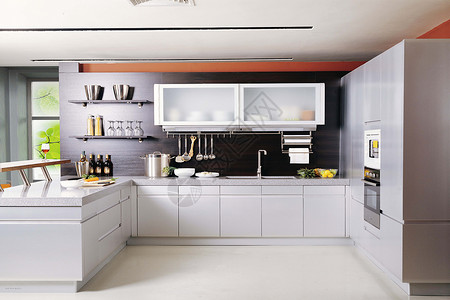 家居生活厨房用具现代厨房效果图设计图片