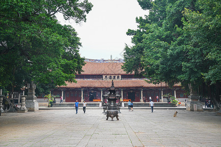 福建泉州开元寺风景泉州地标开元寺背景