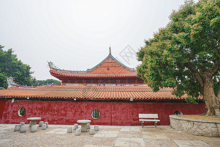 闽南建筑文化泉州地标开元寺背景