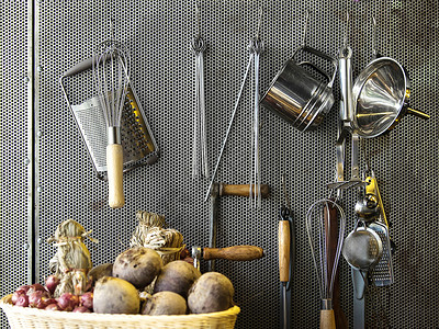 家庭用菜刀厨具背景设计图片