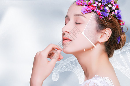 化妆新娘美容护肤设计图片