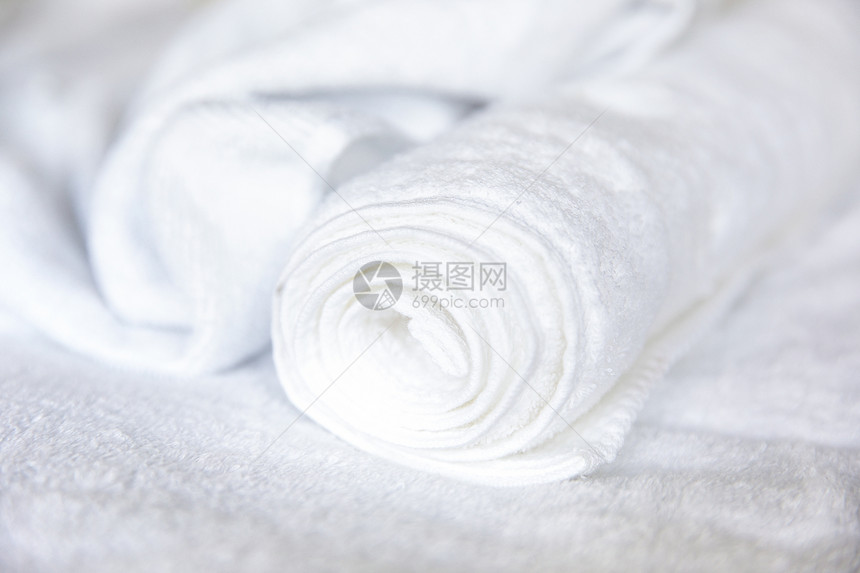 白色毛巾细节图片