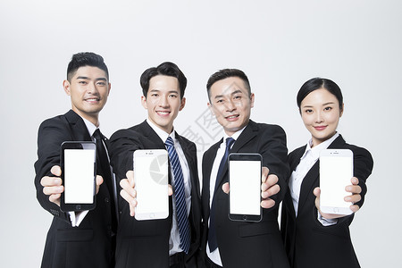 商务团队手机图片