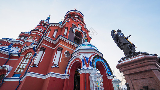 俄罗斯伊尔库茨克喀山大教堂高清图片