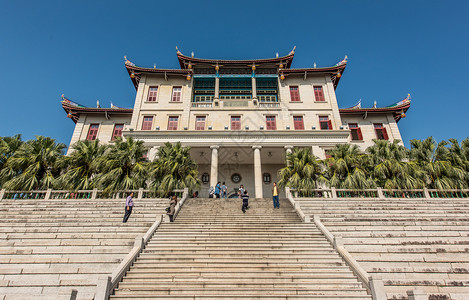 厦门建发厦门大学建南大礼堂操场背景