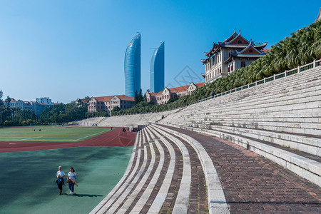 厦门大学建南大礼堂操场旅游景点高清图片素材