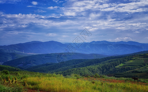 大地山川云贵高原山脉背景