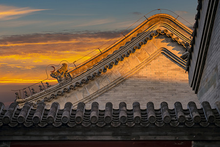 北京恭王府古典建筑高清图片