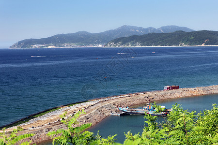 大连滨海路风光背景图片