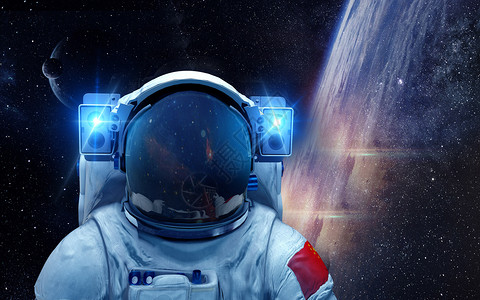 宇航员 背景图片