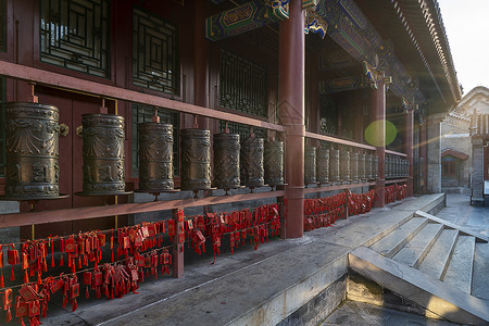 帝国最大的北京恭王府法轮背景