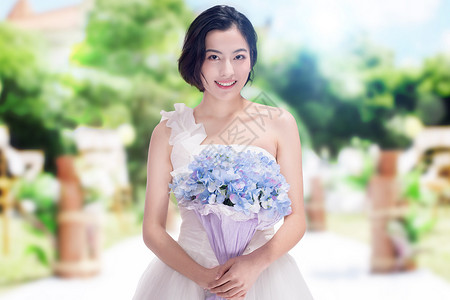 紫色礼服新娘设计图片