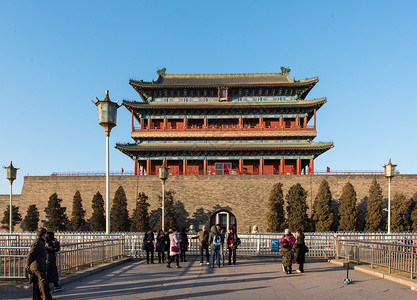 北京正阳门正阳门前门背景