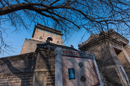 北京钟楼背景图片