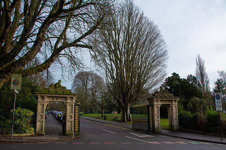 英国英格兰风景英格兰罗马浴场背景